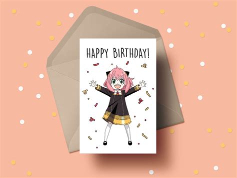 anime birthday card